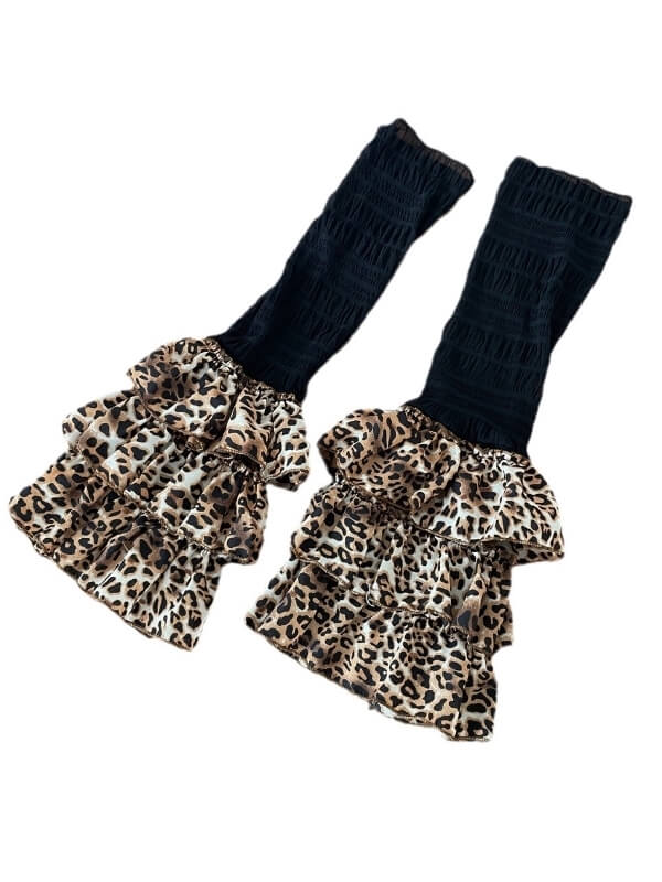 2000s Leopard leg warmers
