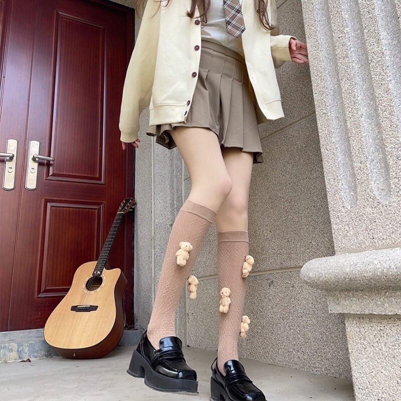 3D bear dolls stockings