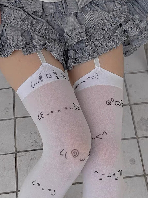 Kawaii emoji stockings