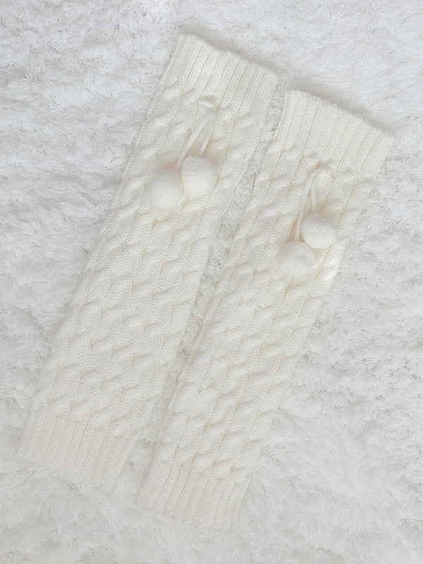 Cinnamoroll plush knotbow leg warmers