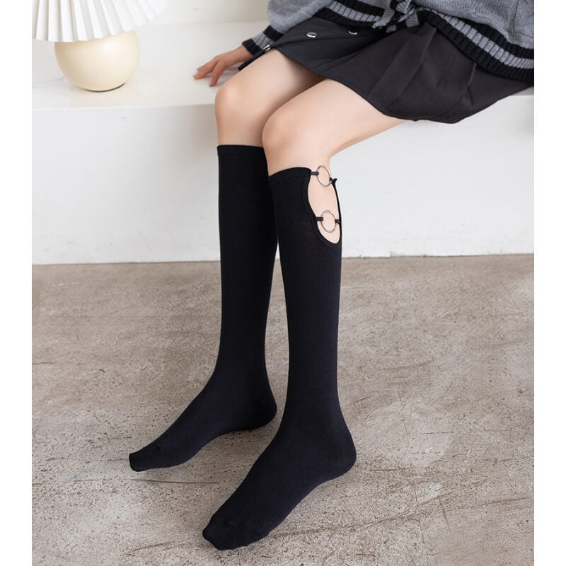 Rings hollow-out stockings