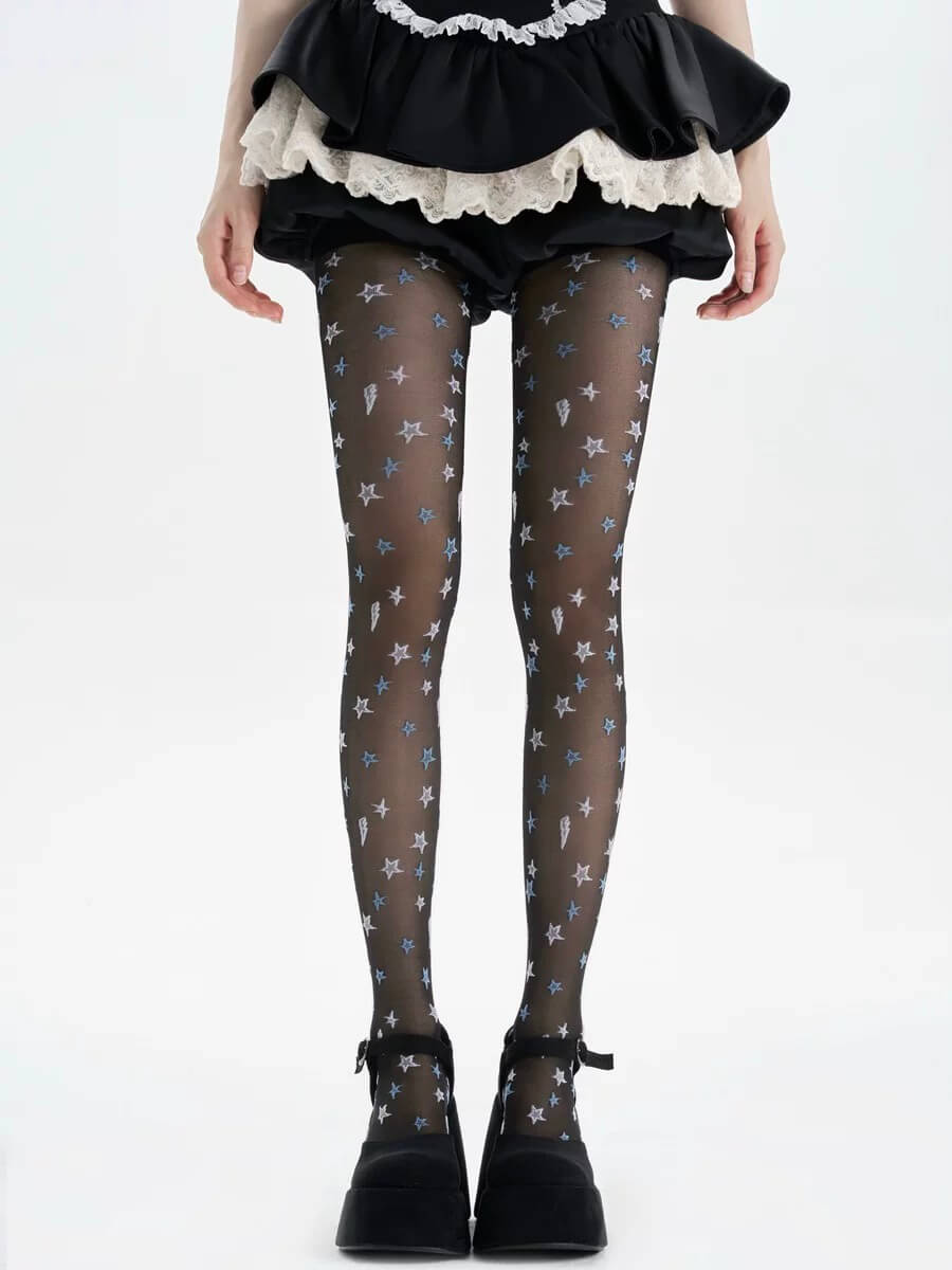 Romantic stars tights