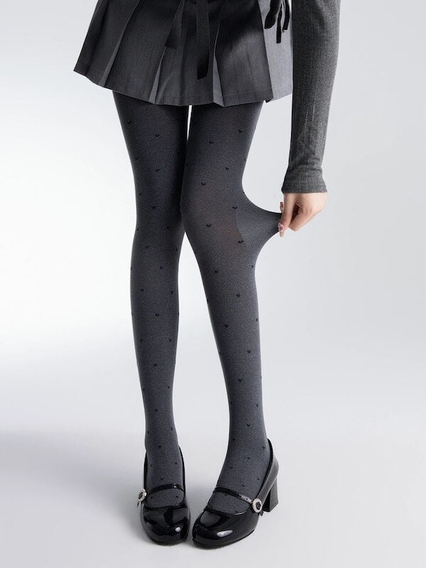 Vintage gray autumn tights