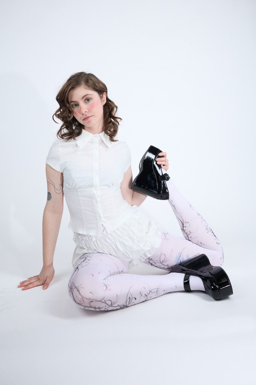 Willow White Tights