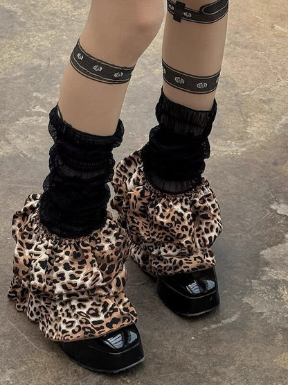 2000s Leopard leg warmers