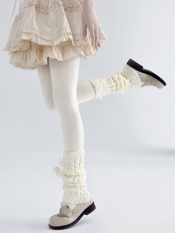 600D lolita white tights