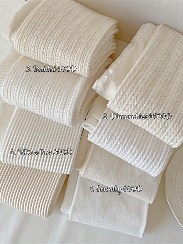 600D lolita white tights