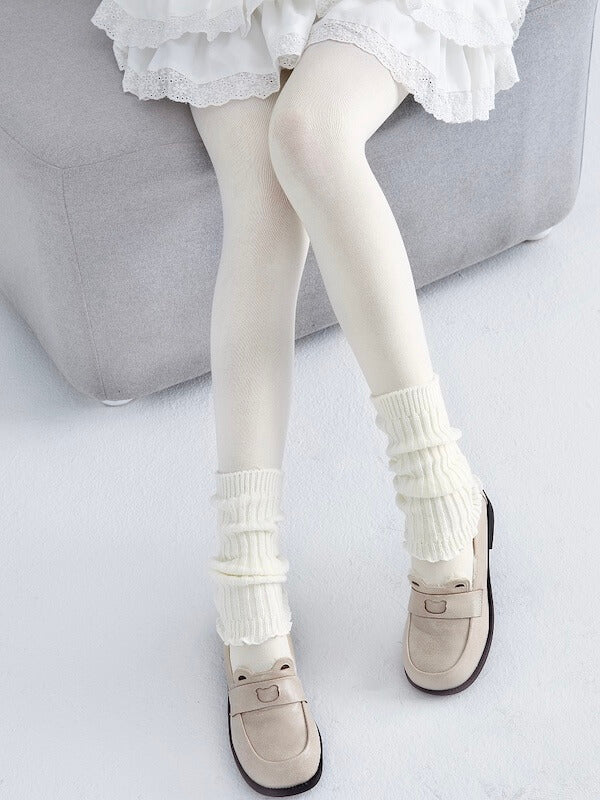 600D lolita white tights