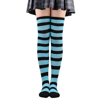 Candy stripes cosplay stockings