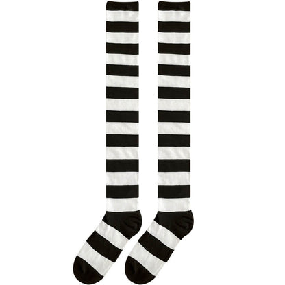Candy stripes cosplay stockings
