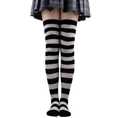 Candy stripes cosplay stockings