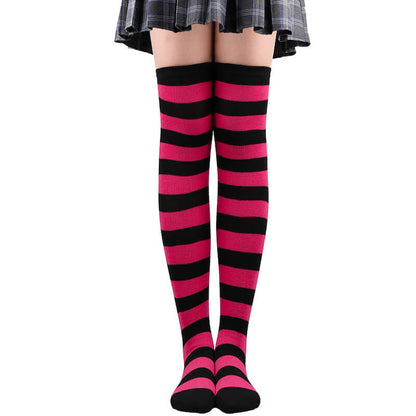Candy stripes cosplay stockings