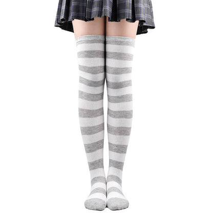 Candy stripes cosplay stockings