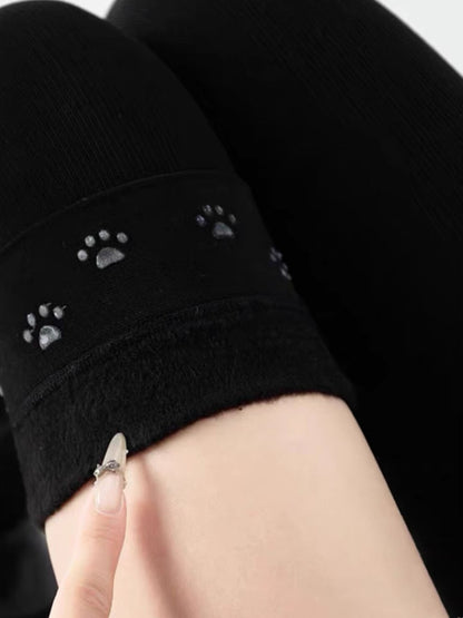 Anti-slip thigh-high cotton stockings for spring autumn