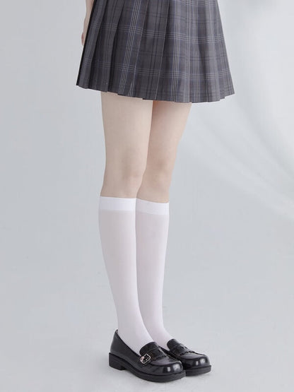 Anti-Slip thigh high soft velvet stockings for school uniform cosplay