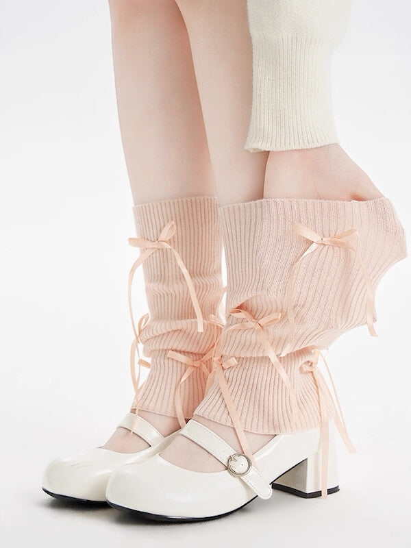 Ballet core bows leg warmers