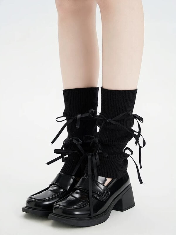 Ballet core bows leg warmers