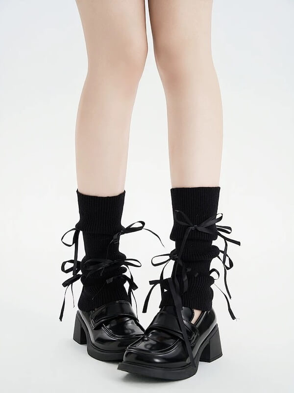 Ballet core bows leg warmers
