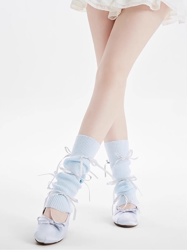 Ballet core bows leg warmers