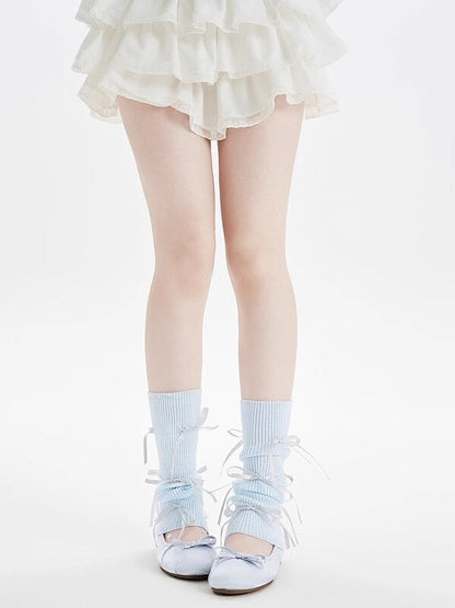 Ballet core bows leg warmers