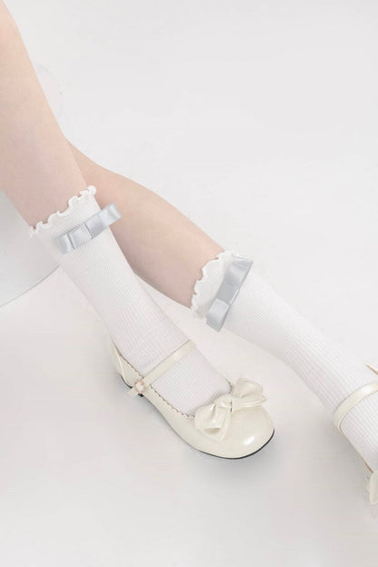 Ballet core ruffles socks