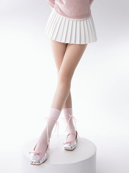 Balletcore ribbon socks