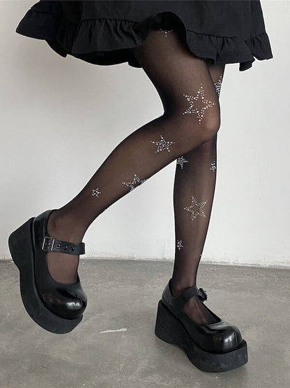 Bling star tights