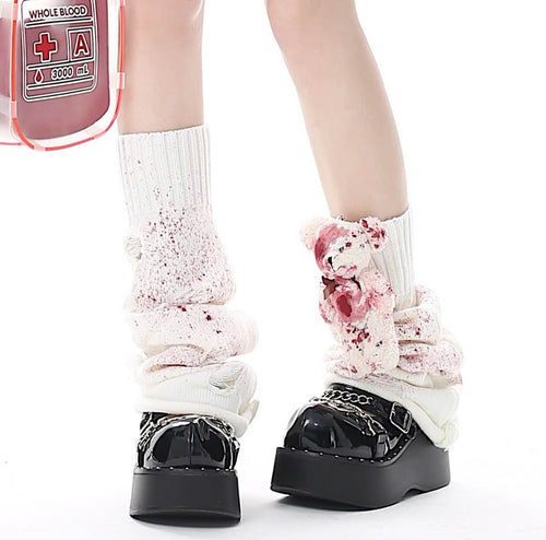 Bloody bears leg warmers