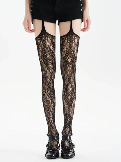 Blossom y2k suspender stockings tights