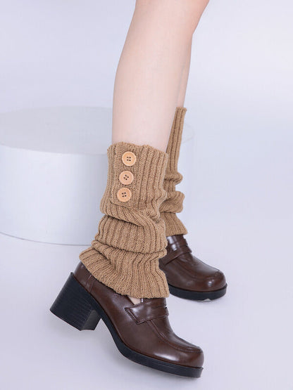Buttons girly leg warmers