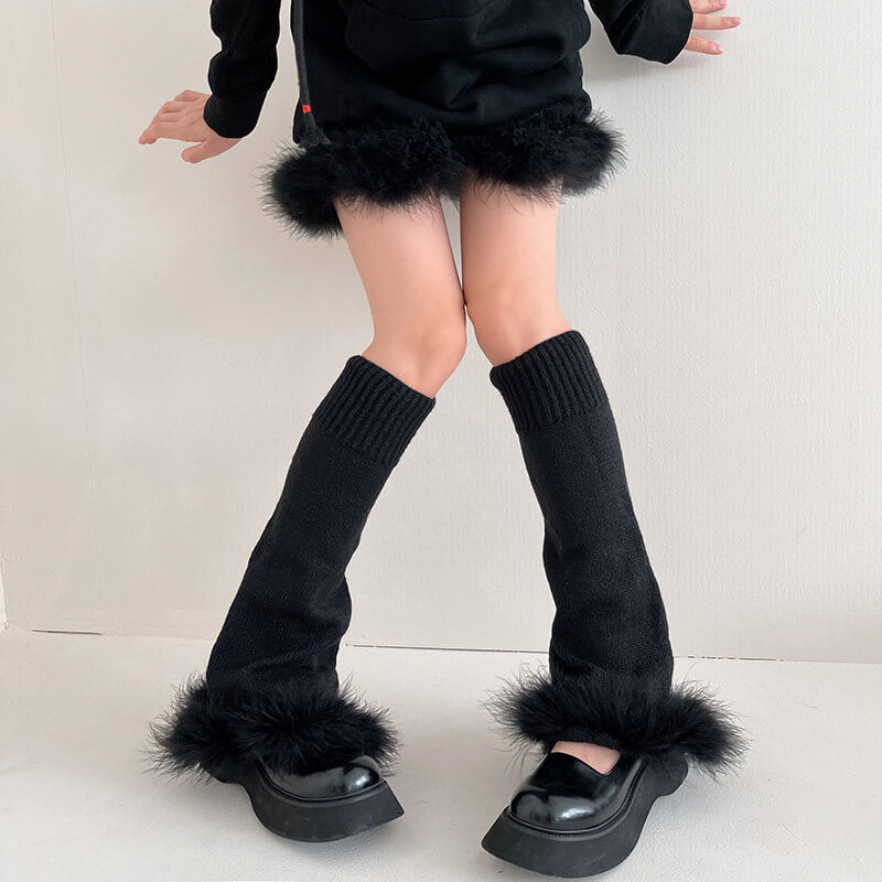 Black with black fiber fur