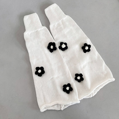 Knit flowers y2k leg warmers