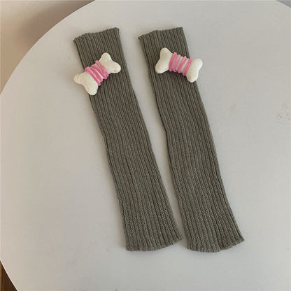 Candy bones y2k leg warmers