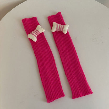 Candy bones y2k leg warmers