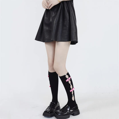 Cheongsam pink bead stockings