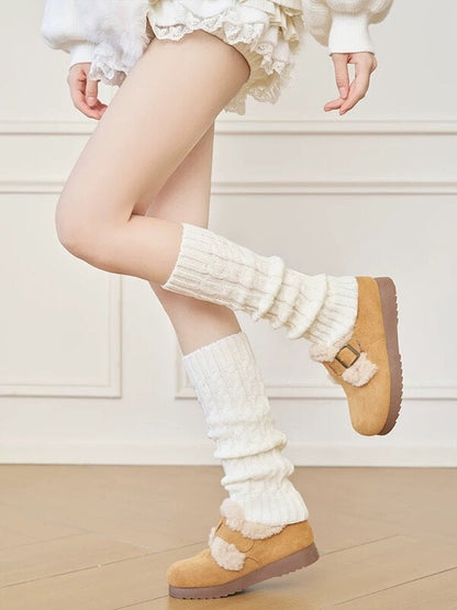 Cozy jfashion knit leg warmers