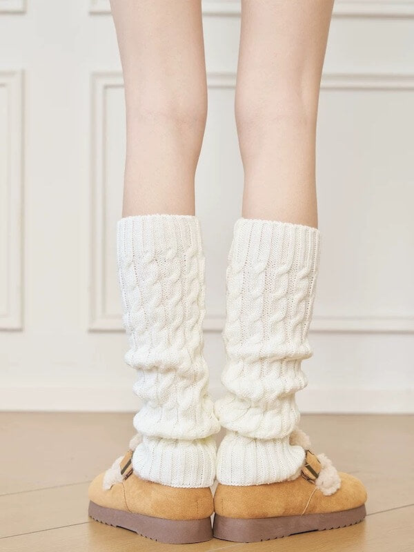 Cozy jfashion knit leg warmers