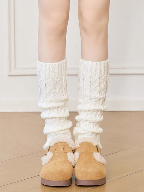 Cozy jfashion knit leg warmers