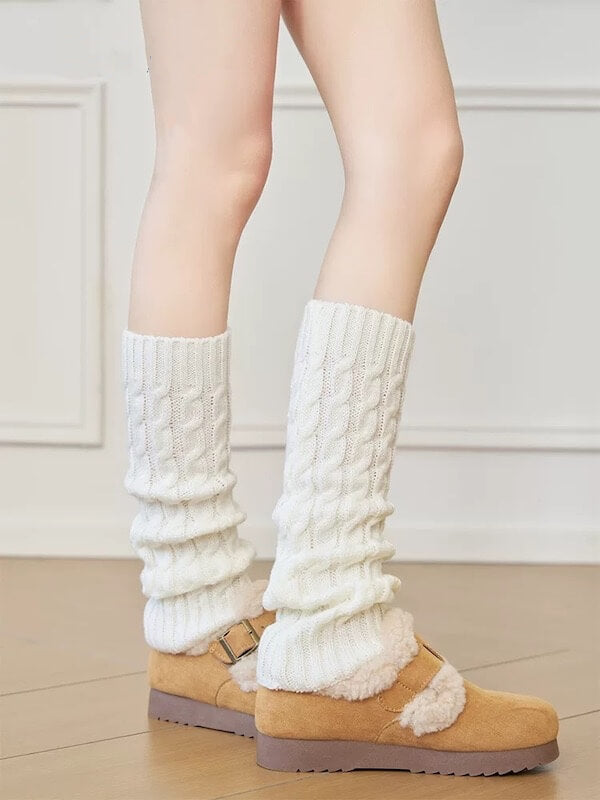 Cozy jfashion knit leg warmers