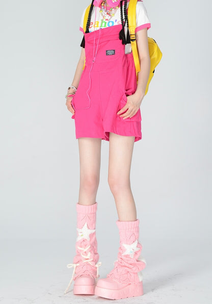 Custom pink star leg warmers