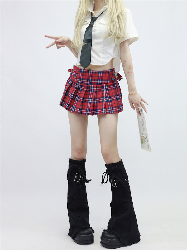 Denim y2k spice leg warmers