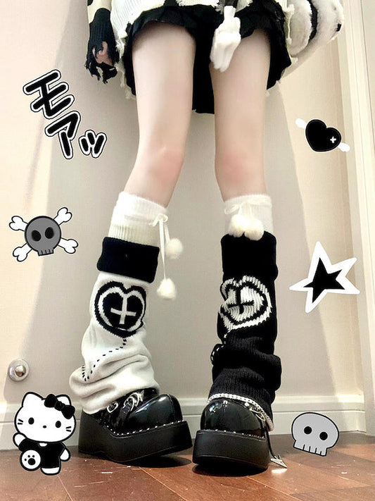 Dollette heart leg warmers