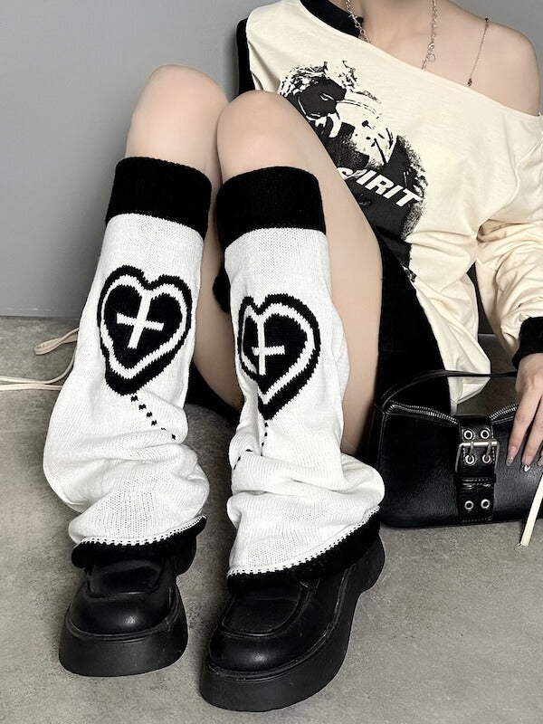 Dollette heart leg warmers