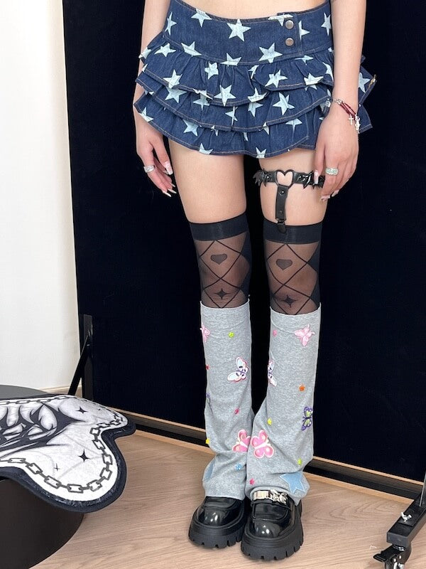 Dopamine y2k butterfly leg warmers