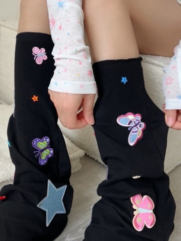 Dopamine y2k butterfly leg warmers
