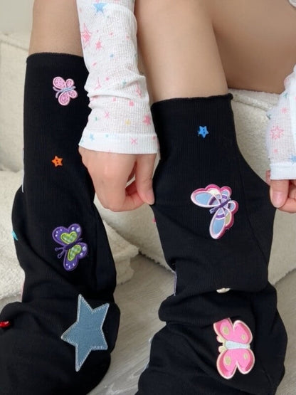 Dopamine y2k butterfly leg warmers