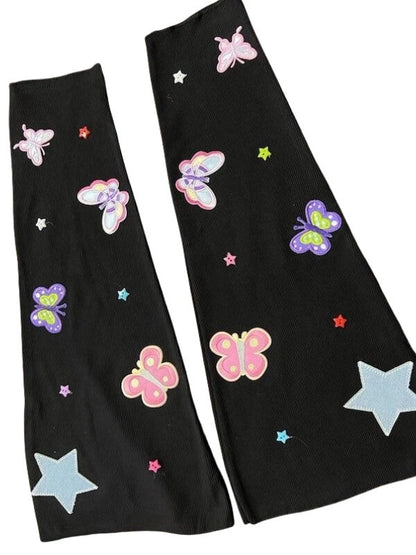 Dopamine y2k butterfly leg warmers