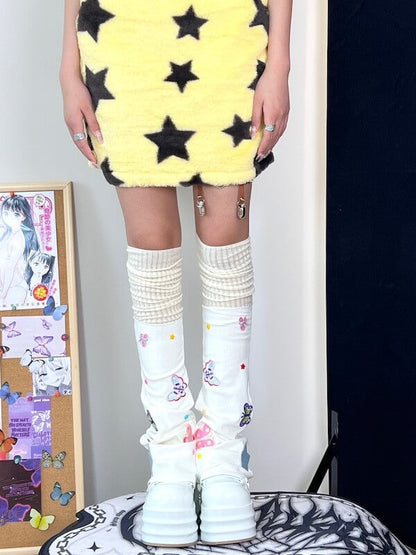 Dopamine y2k butterfly leg warmers