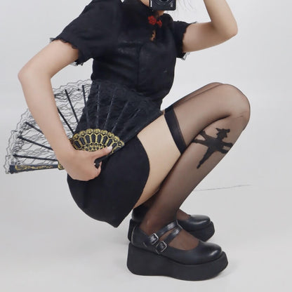 E-girl thin stockings