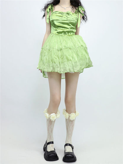 Fairy core camellia lace stockings
